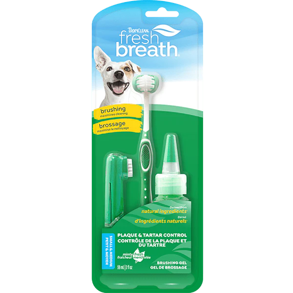Tropiclean Fresh Breath Oral Care Kit For Dogs; Small/Medium Dogs