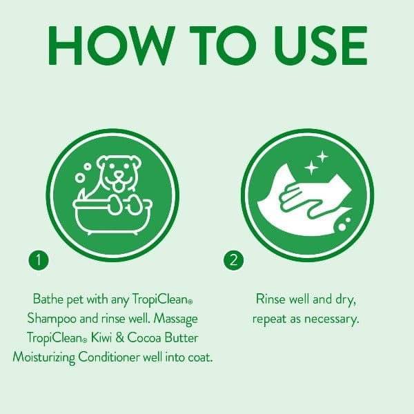 Tropiclean Moisturizing Kiwi & Cocoa Butter Pet Conditioner - Image 5