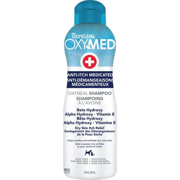 Tropiclean OxyMed Anti-Itch Medicated Oatmeal Shampoo