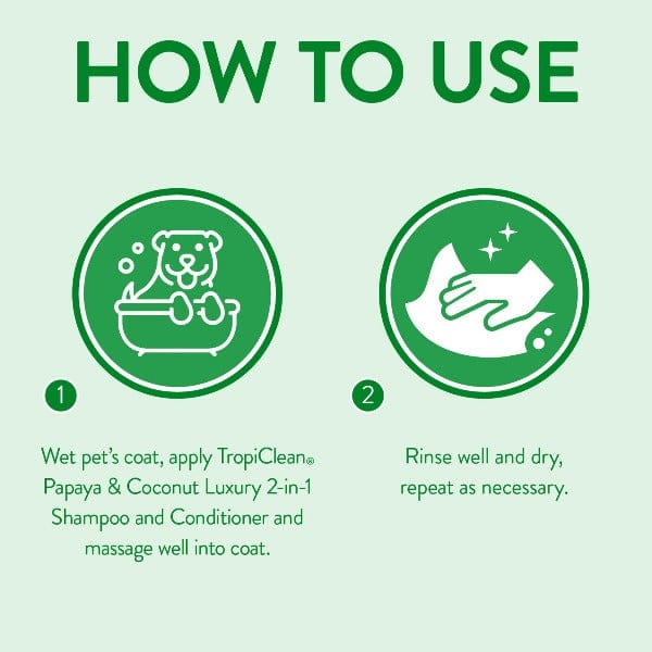 Tropiclean 2-in-1 Papaya & Coconut Pet Shampoo and Conditioner - Image 6
