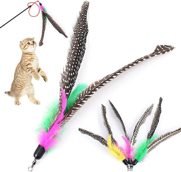 Turbo Flying Teaser Cat Toy Replacement Feather - Image 3