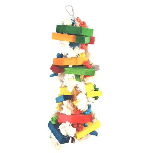 Tweeters Knots n Blocks Bird Toy; Available in 2 sizes - Image 2