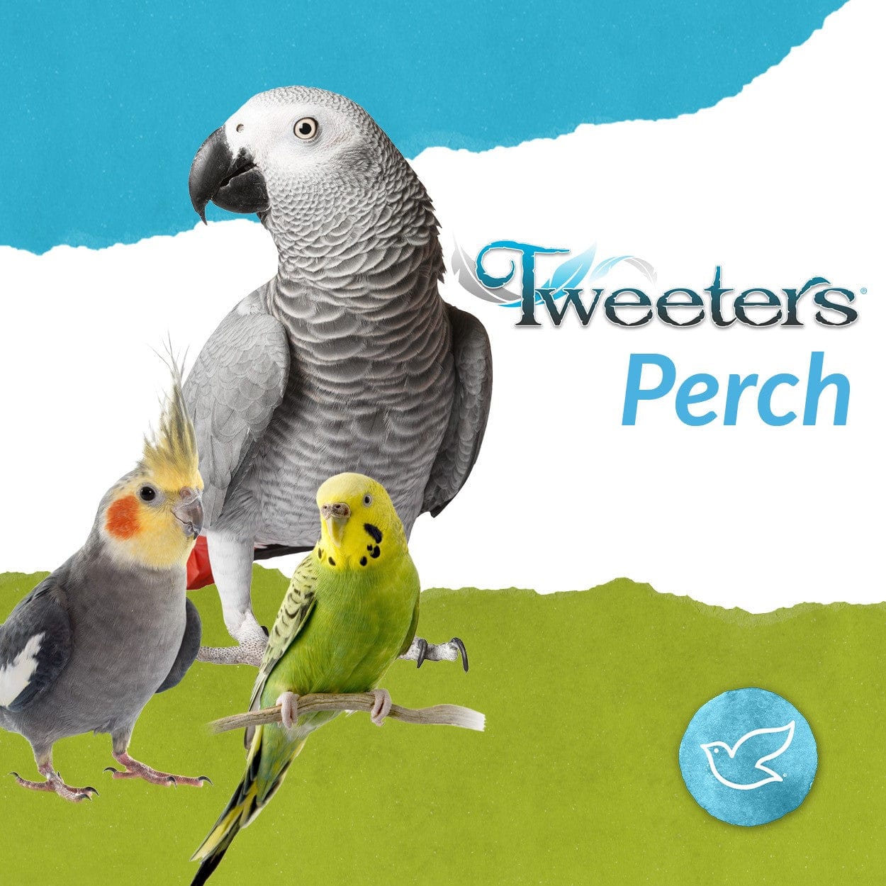 Tweeters Multi-Coloured Cotton Perch For Birds; available in 4 sizes - Image 2