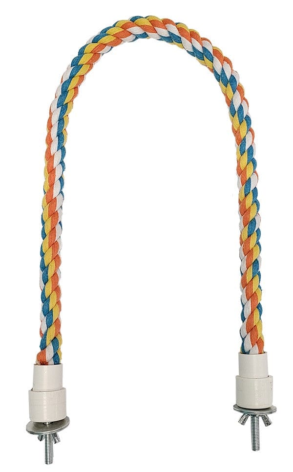 Tweeters Multi-Coloured Cotton Perch For Birds; available in 4 sizes - Image 3
