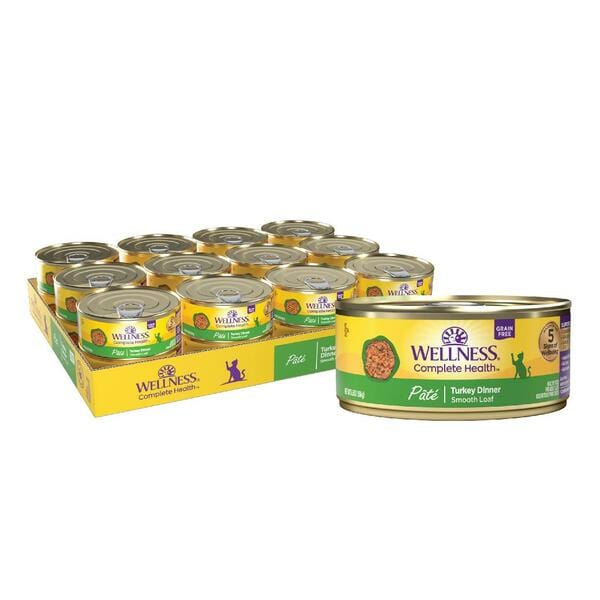 Wellness Complete Health Pate Turkey Dinner Canned Cat Food - Image 4