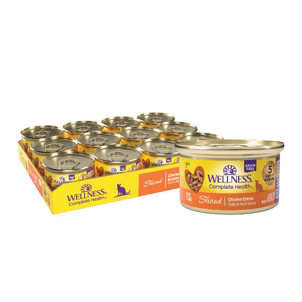 Wellness Complete Health Sliced Chicken Entree in Gravy Canned Cat Food, 3oz - Image 4