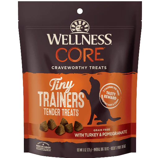 Wellness CORE Tiny Trainers Tender Treats Turkey & Pomegranate Dog Treats