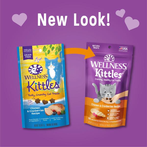 Wellness Kittles Chicken & Cranberries Cat Treats - Image 2