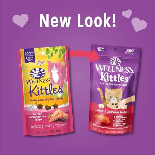 Wellness Kittles Salmon & Cranberries Cat Treats - Image 2