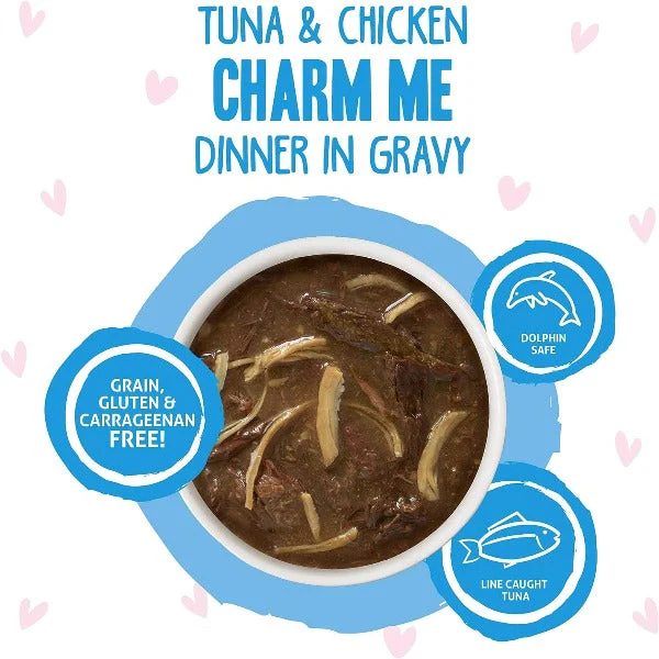 B.F.F. Charm Me Tuna & Chicken Dinner in Gravy Pouch Cat Food - Image 2