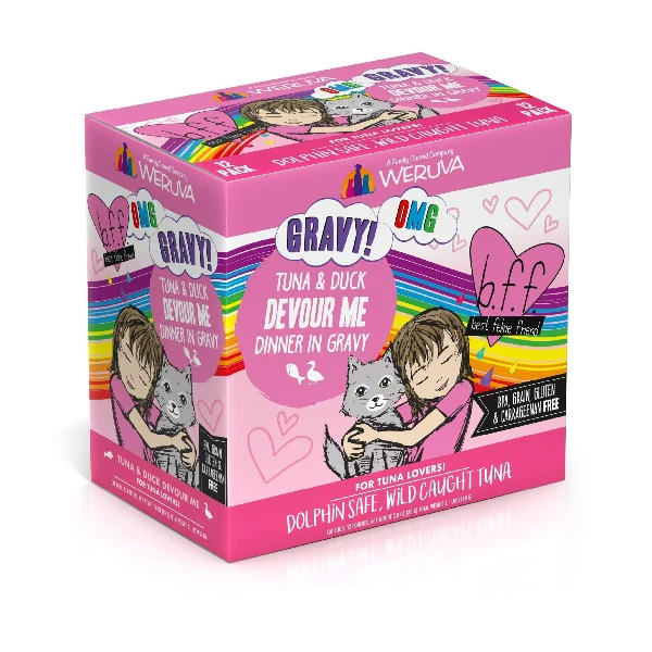 B.F.F. Devour Me Tuna & Duck Dinner in Gravy Pouch Cat Food - Image 8