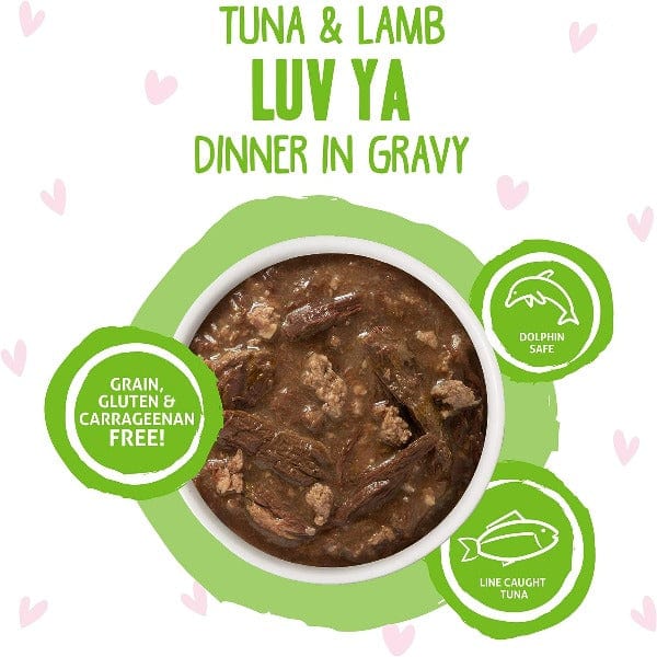 B.F.F. Luv Ya Tuna & Lamb Dinner in Gravy Pouch Cat Food - Image 2