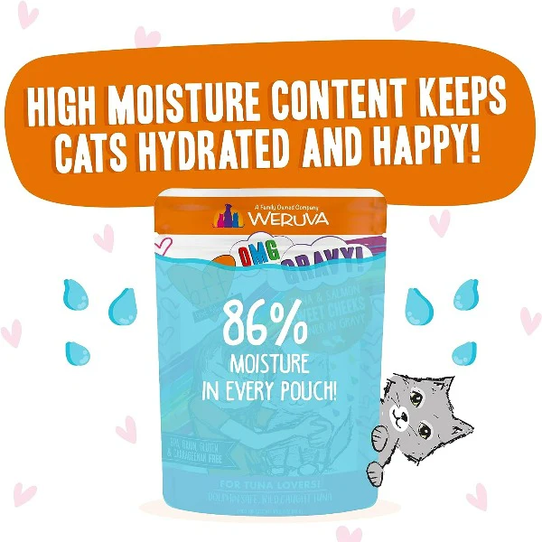 B.F.F. Sweet Cheeks Tuna & Salmon Dinner in Gravy Pouch Cat Food - Image 3