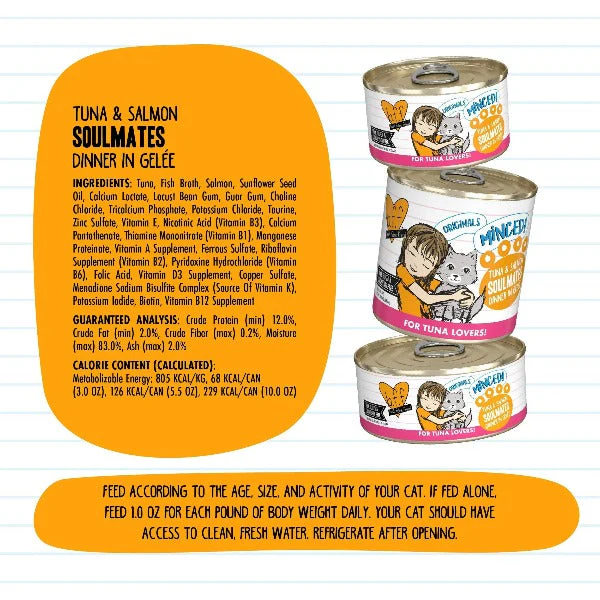 B.F.F. Tuna & Salmon Soulmates Canned Cat Food - Image 4