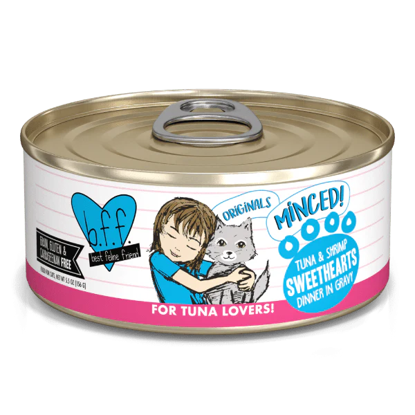 B.F.F. Tuna & Shrimp Sweethearts Canned Cat Food, 5.5oz