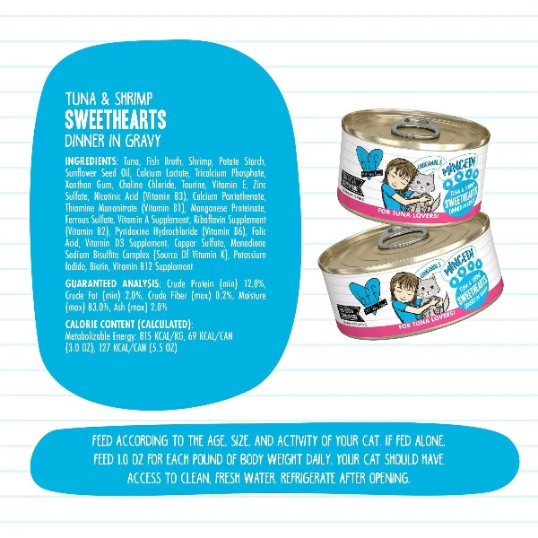 B.F.F. Tuna & Shrimp Sweethearts Canned Cat Food, 5.5oz - Image 4