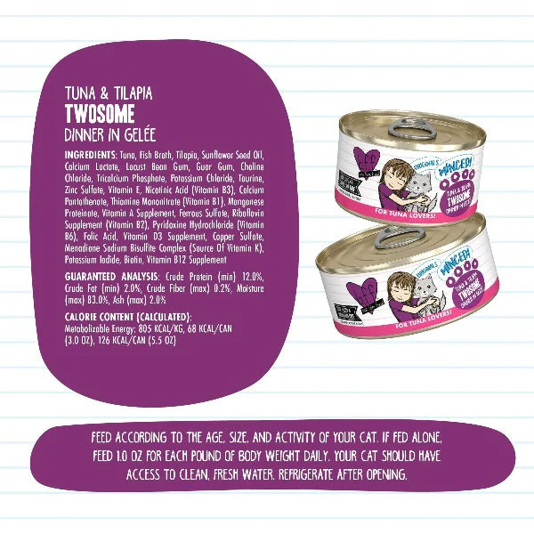 B.F.F. Tuna & Tilapia Twosome Canned Cat Food - Image 4
