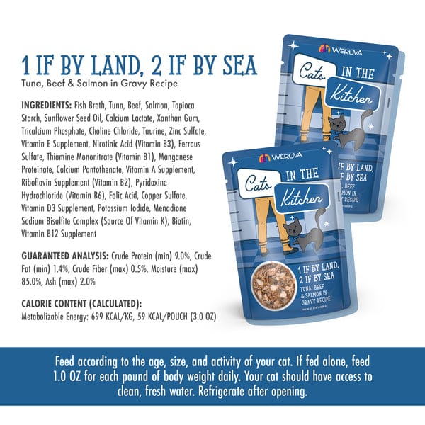 Cats in the Kitchen 1 if By Land, 2 if By Sea Pouch Cat Food - Image 5