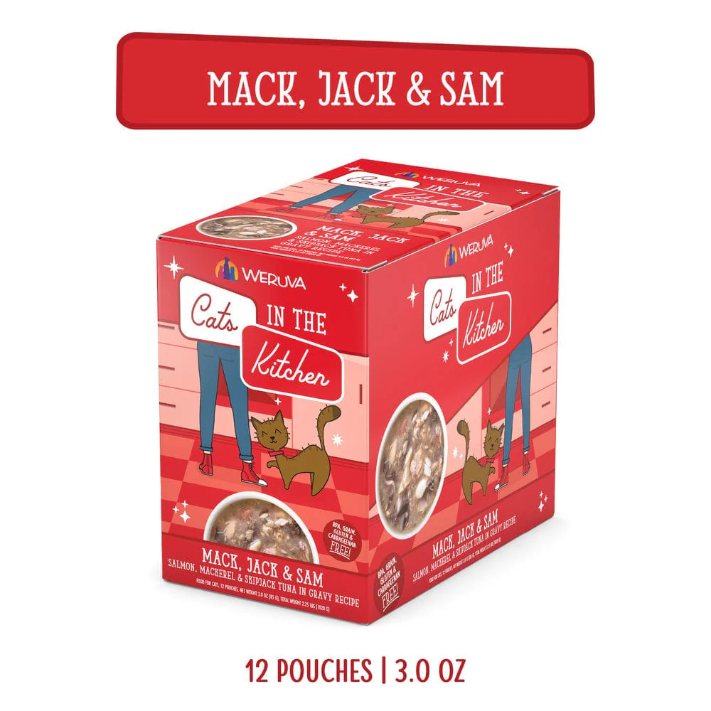 Cats in the Kitchen Mack, Jack & Sam Pouch Cat Food - Image 9