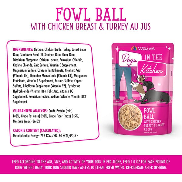 Dogs in the Kitchen Fowl Ball Pouch Dog Food - Image 5