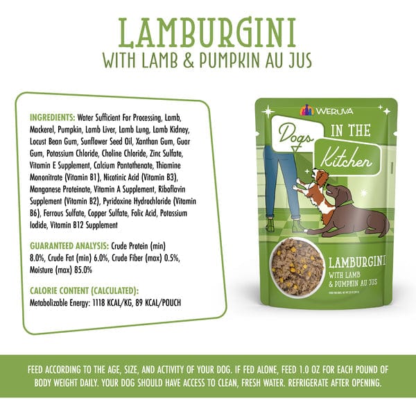 Dogs in the Kitchen Lamburgini Pouch Dog Food - Image 5