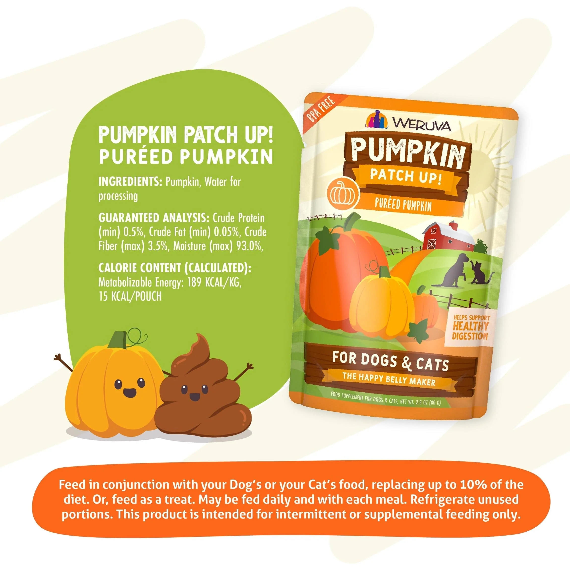 Pumpkin Patch Up! Pumpkin Supplement Pouch for Dogs & Cats - Image 4