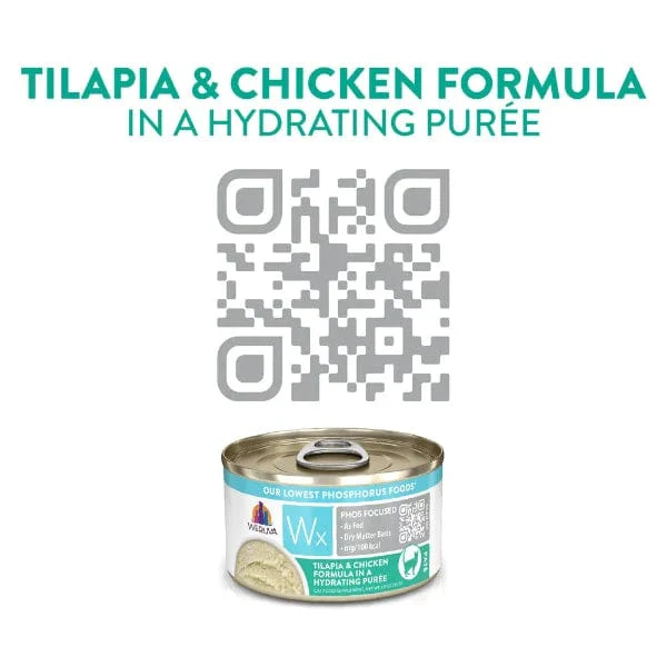 Weruva Wx Phos Focused Tilapia & Chicken In Hydrating Puree Canned Cat Food Supplement, 3oz - Image 4