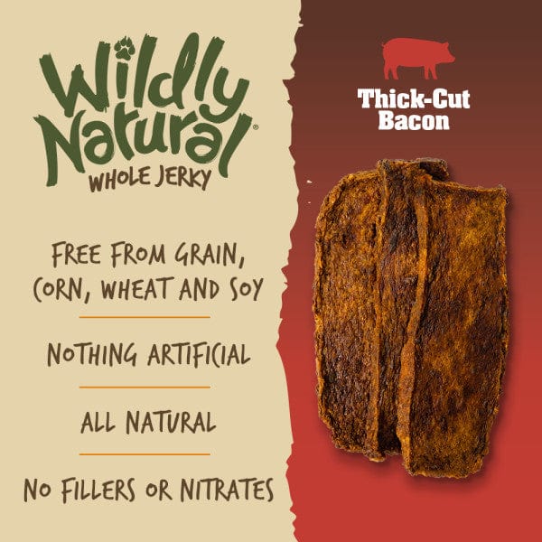 Wildly Natural Whole Jerky Bacon Strips Dog Treats - Image 4