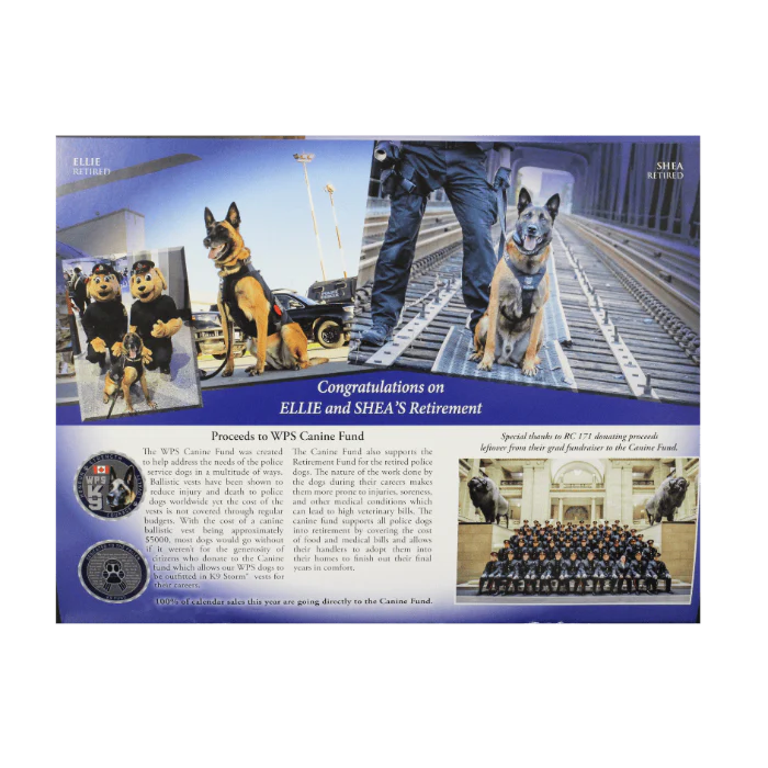 Winnipeg Police Service Canine Unit Calendar or Coins - Image 4