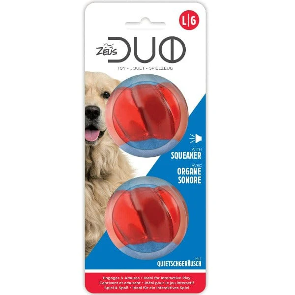 Zeus Duo Ball Toy; Squeaker - Image 4
