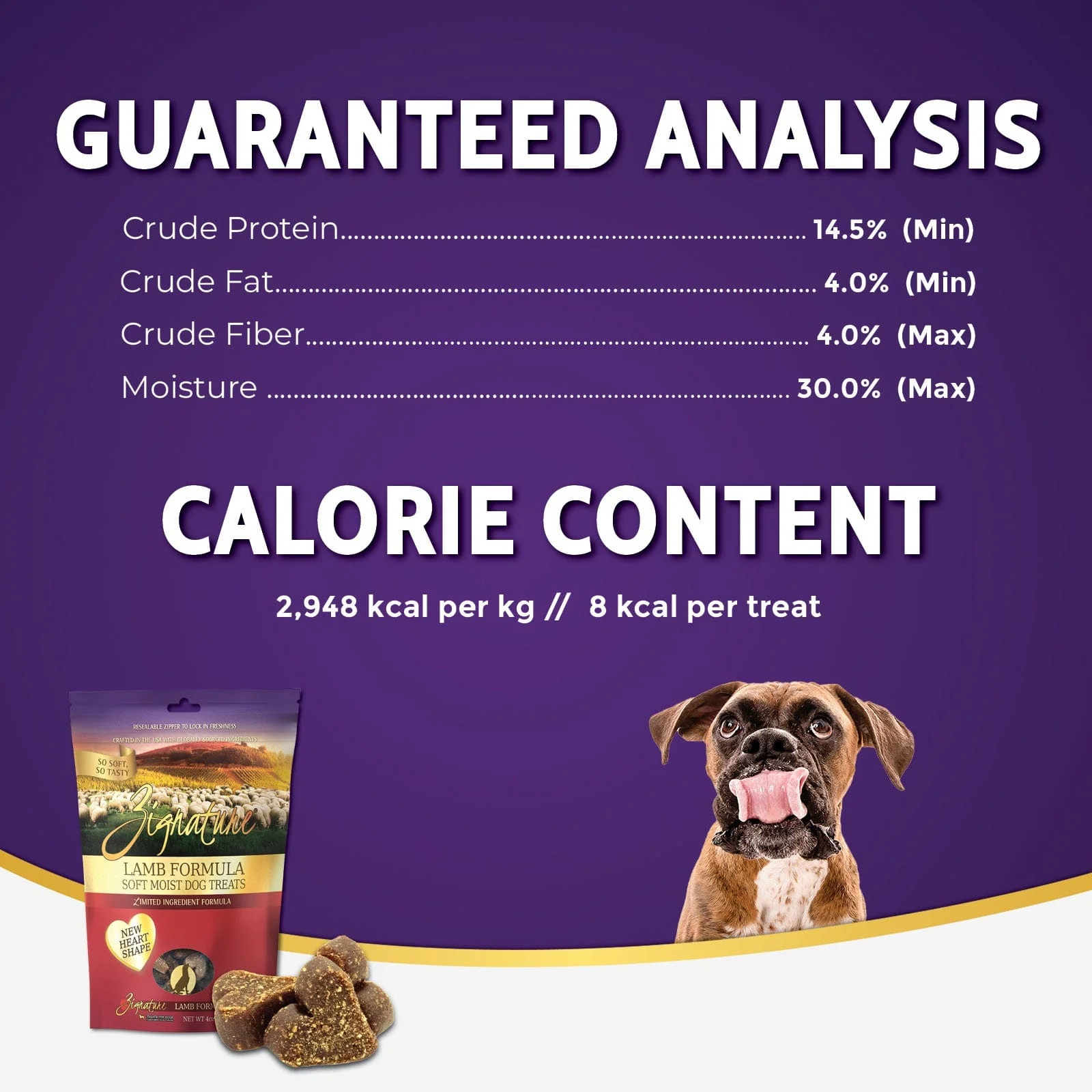Zignature Soft Moist Lamb Formula Dog Treats - Image 4