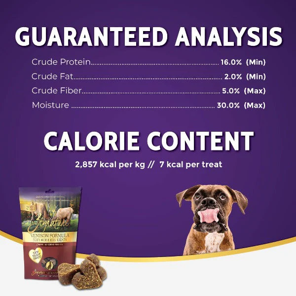 Zignature Soft Moist Venison Formula Dog Treats - Image 5