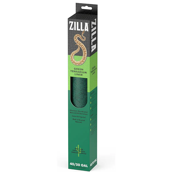 Zilla Terrarium Liner Reptile Bedding; Green - Image 10