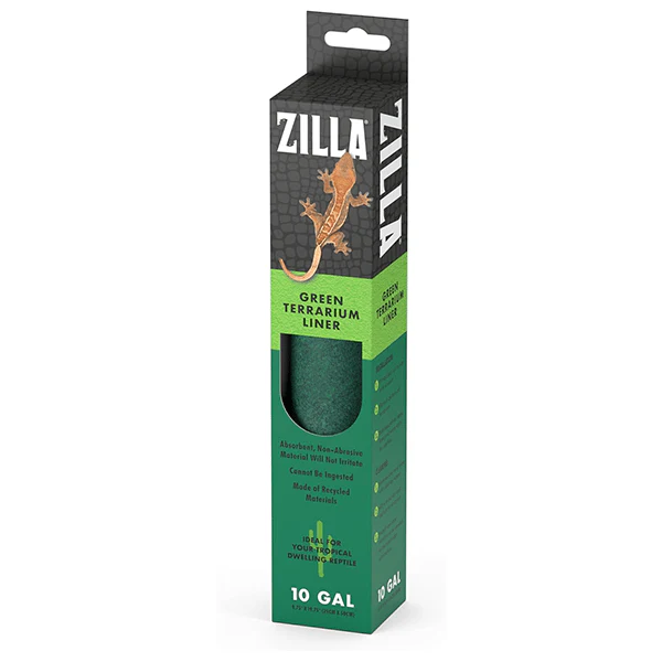 Zilla Terrarium Liner Reptile Bedding; Green - Image 2