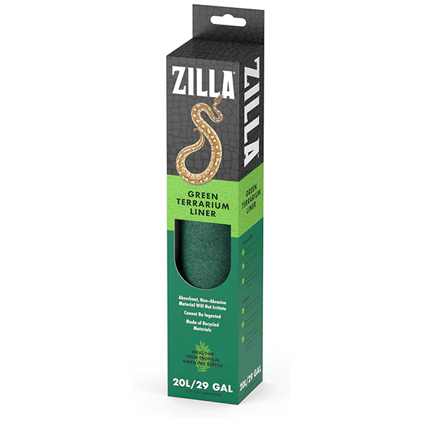 Zilla Terrarium Liner Reptile Bedding; Green - Image 6