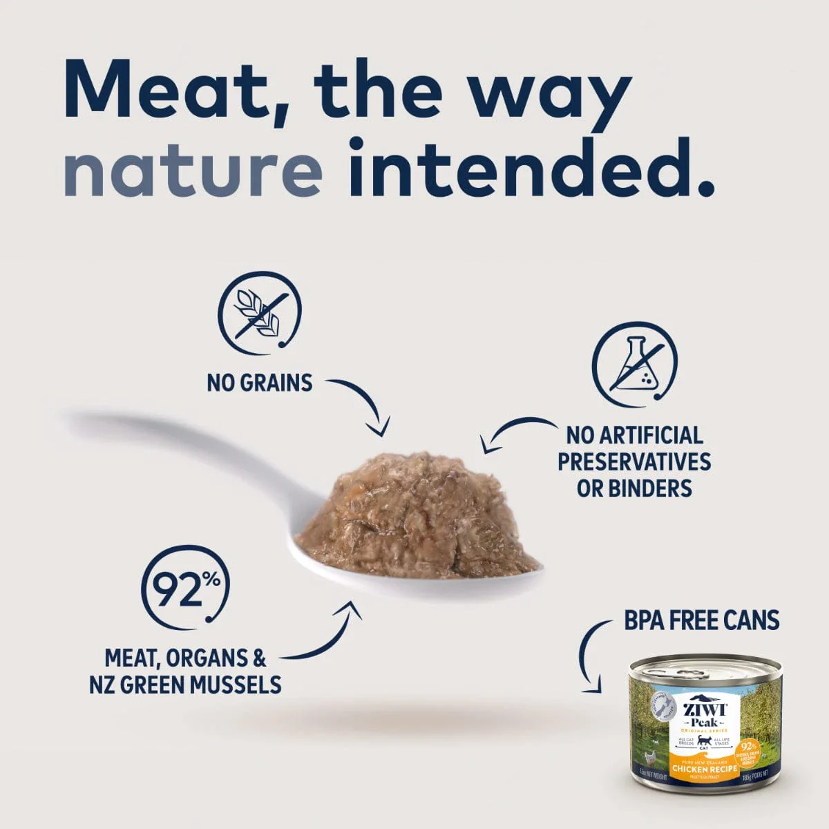 ZIWI Peak Original Series Chicken Recipe Canned Cat Food, 3oz - Image 2