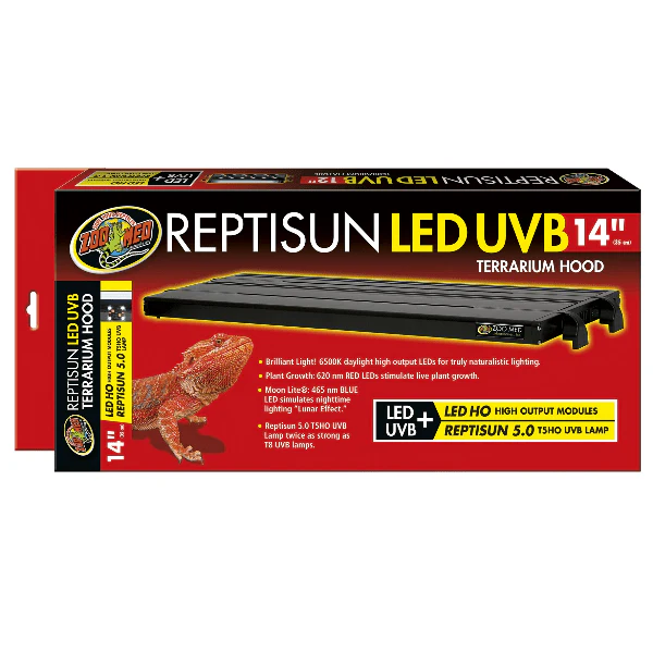 Zoo Med T5 ReptiSun LED UVB Terrarium Hood