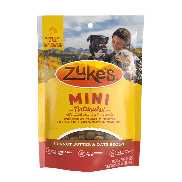Zuke's Mini Naturals Peanut Butter & Oats Recipe Dog Treats