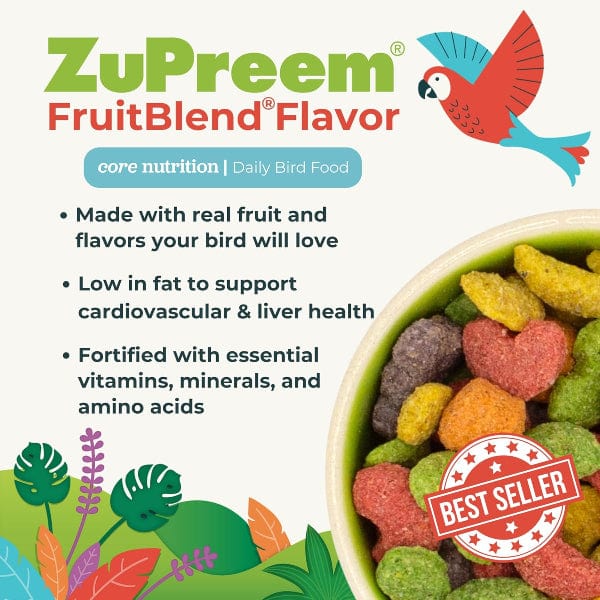 ZuPreem FruitBlend Flavor Bird Food, Parrots & Conures - Image 5
